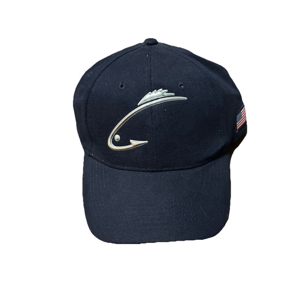 Fantasy Fishing Hook Fish Logo Adjustable Hat NWOT
